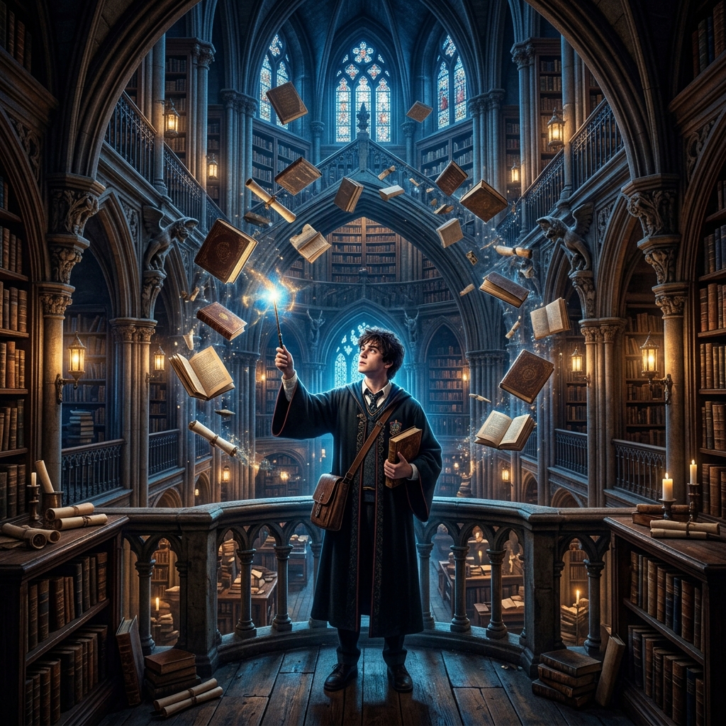 哈利波特魔法学院图书馆 奇幻电影 (Harry Potter Magic)